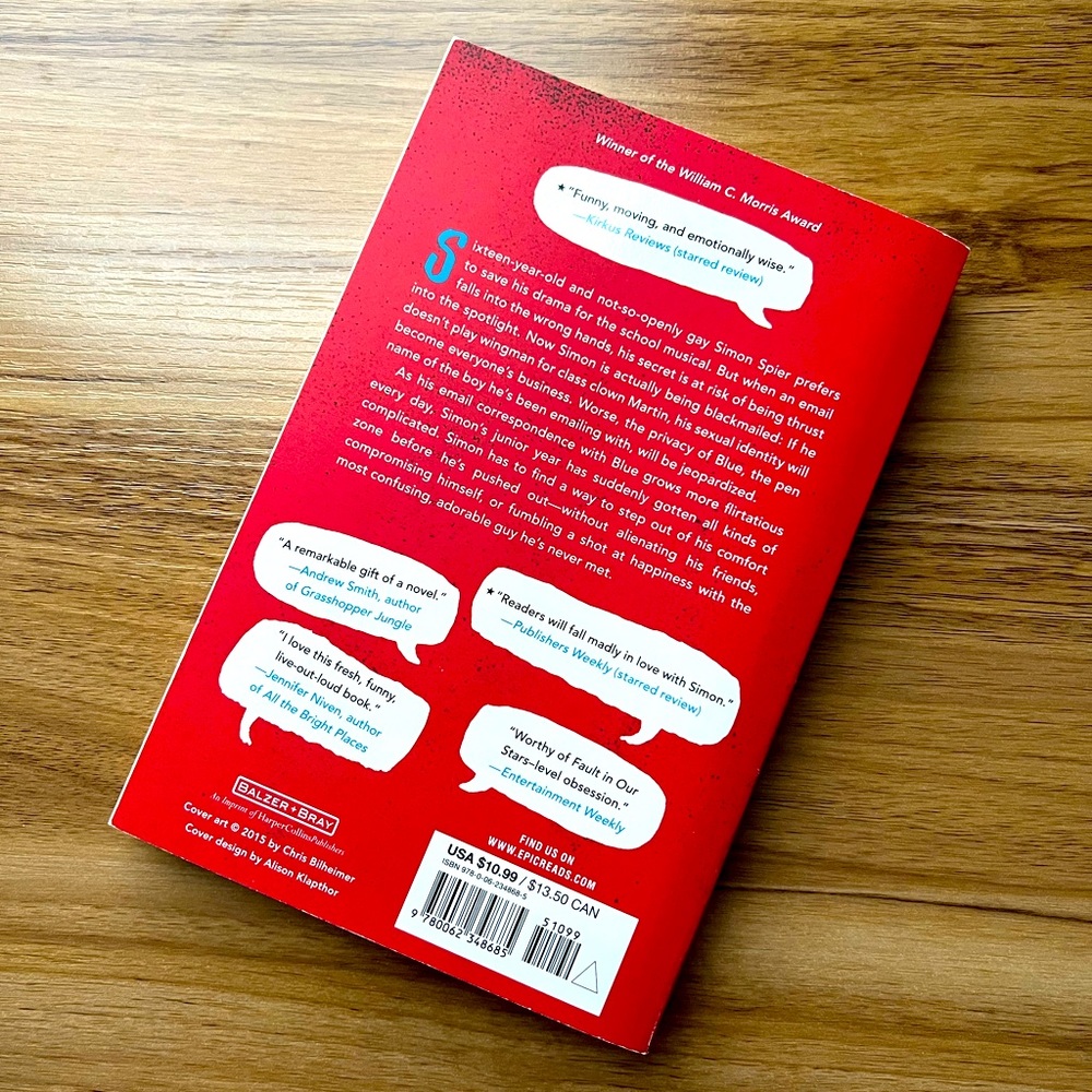 Simon vs. the Homo Sapiens‎ Agenda by Becky Albertalli, paperback - Picture 3 of 3